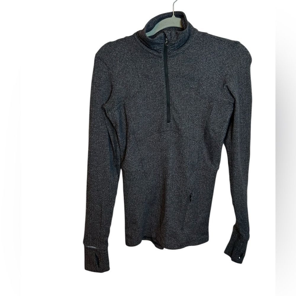Lululemon Heathered Herringbone Kanto Catch Me 1/2 Zip